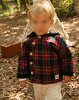 Manteau À Carreaux À Capuche Bébé