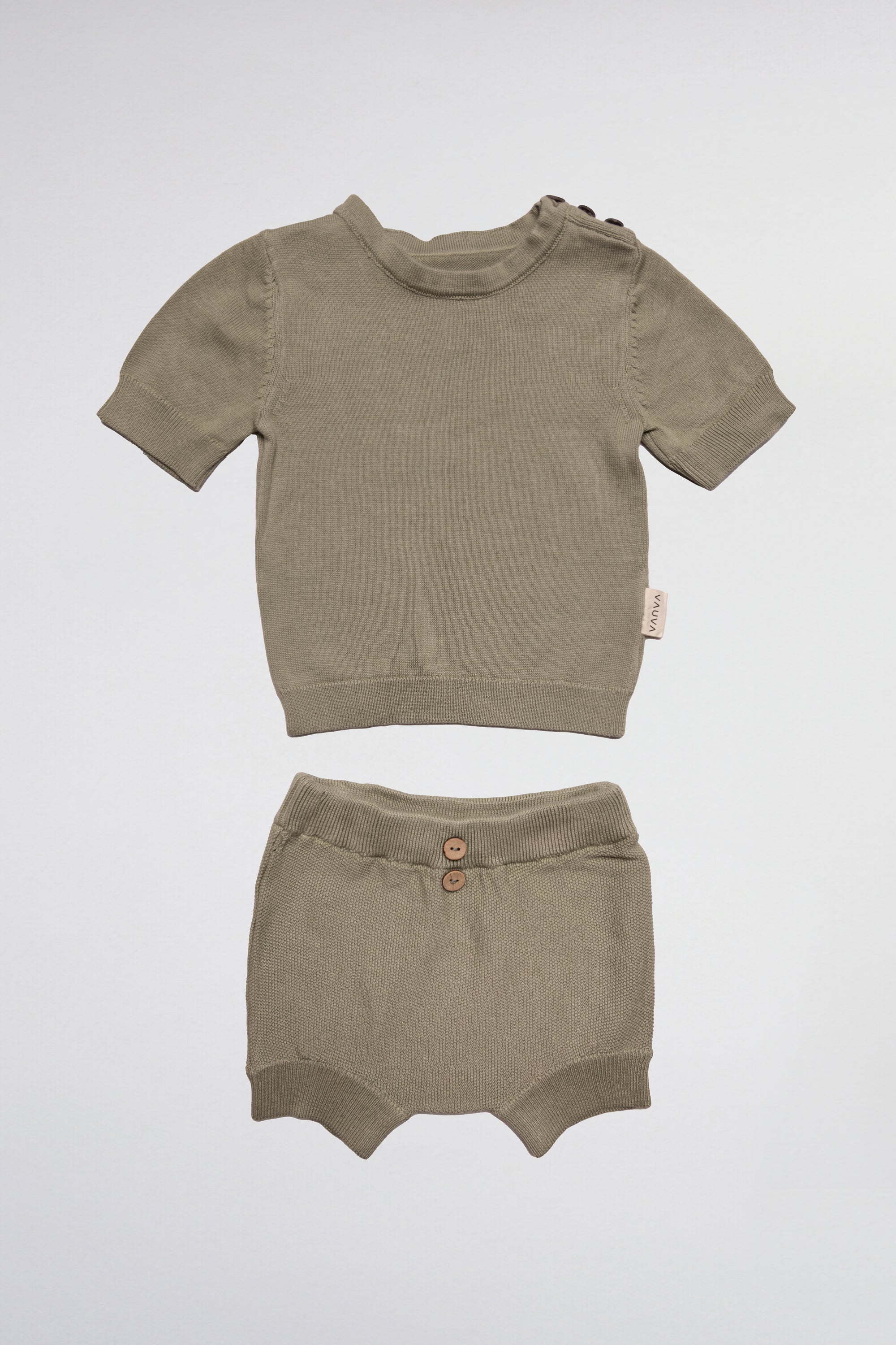 ENSEMBLE EN MAILLE LISSE T-SHIRT &amp; SHORT