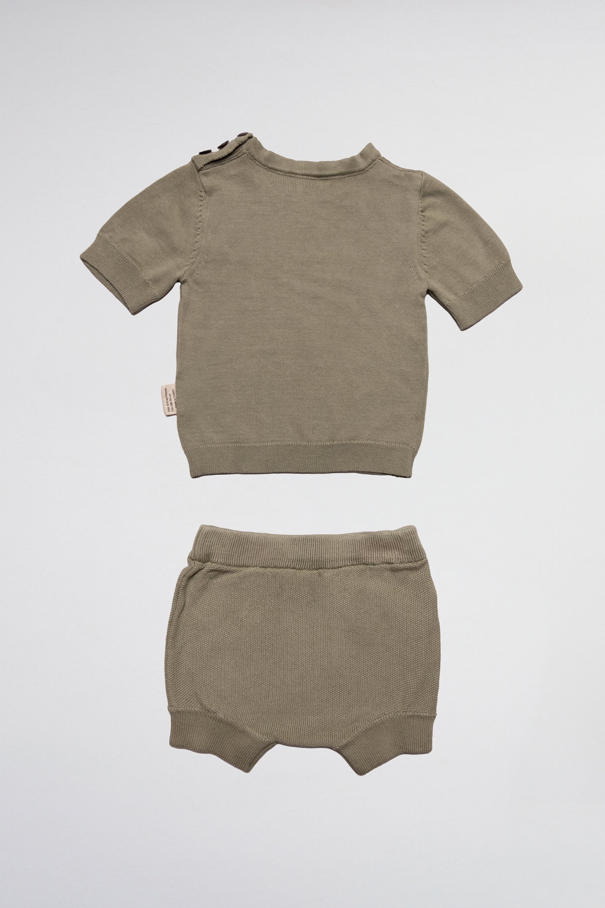 ENSEMBLE EN MAILLE LISSE T-SHIRT &amp; SHORT