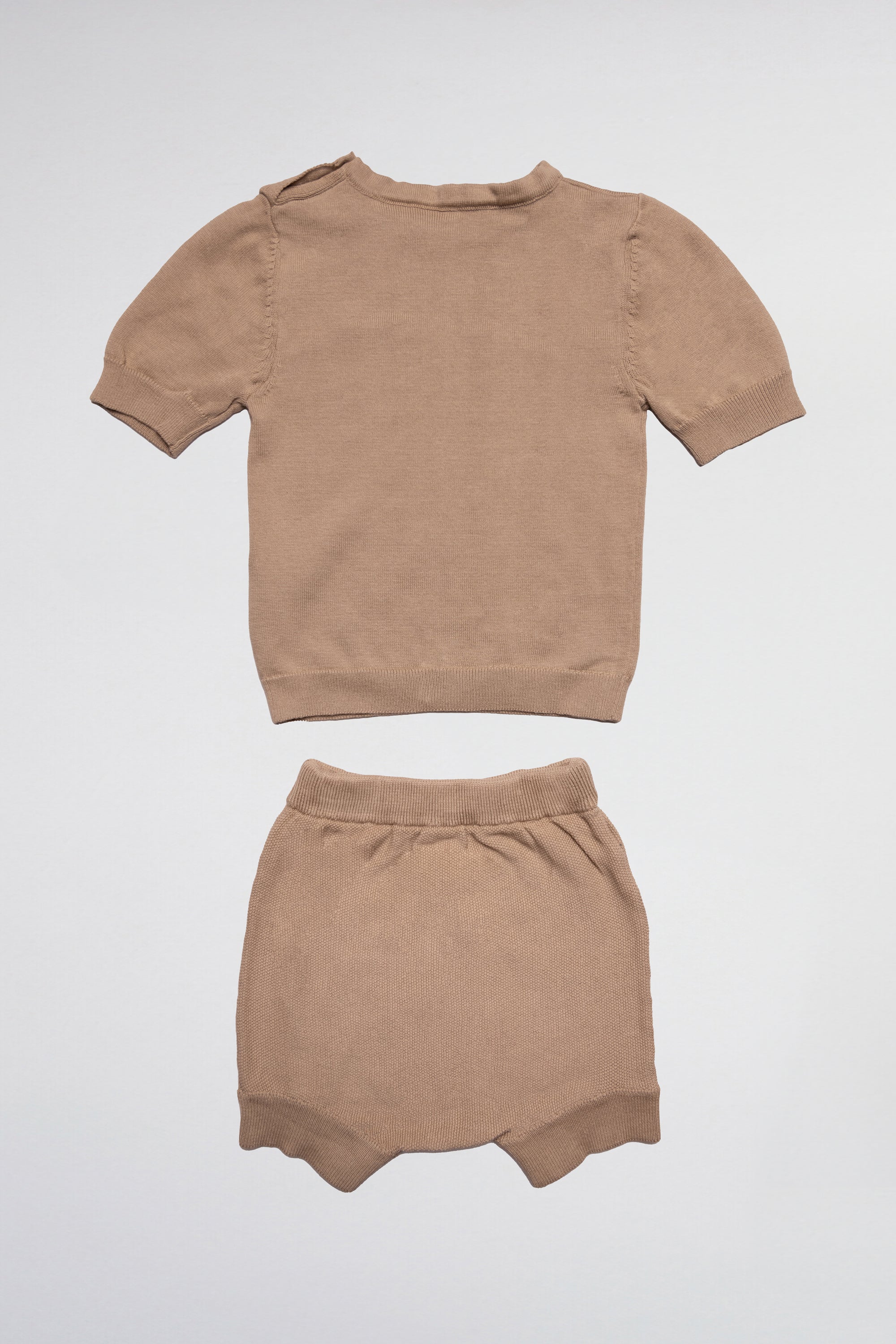 ENSEMBLE EN MAILLE LISSE T-SHIRT &amp; SHORT