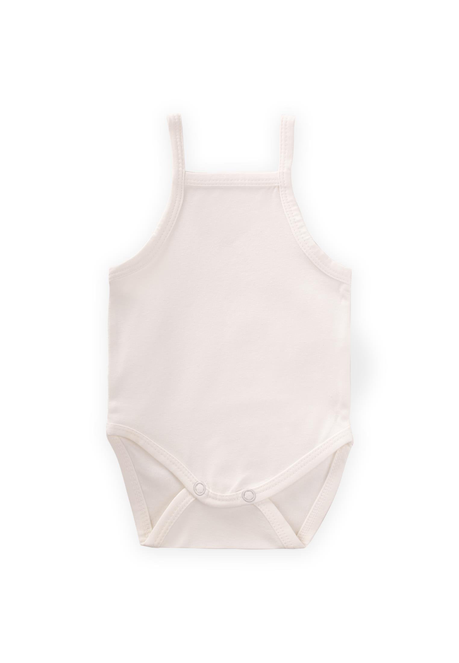 BODY BÉBÉ À BRETELLES – 100 % COTON RESPIRANT