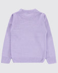 Pull Fille Tricoté Classique À Col Rond - Llilas