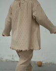 Pyjama Fille 2 Pièces en Coton Motif Cœur