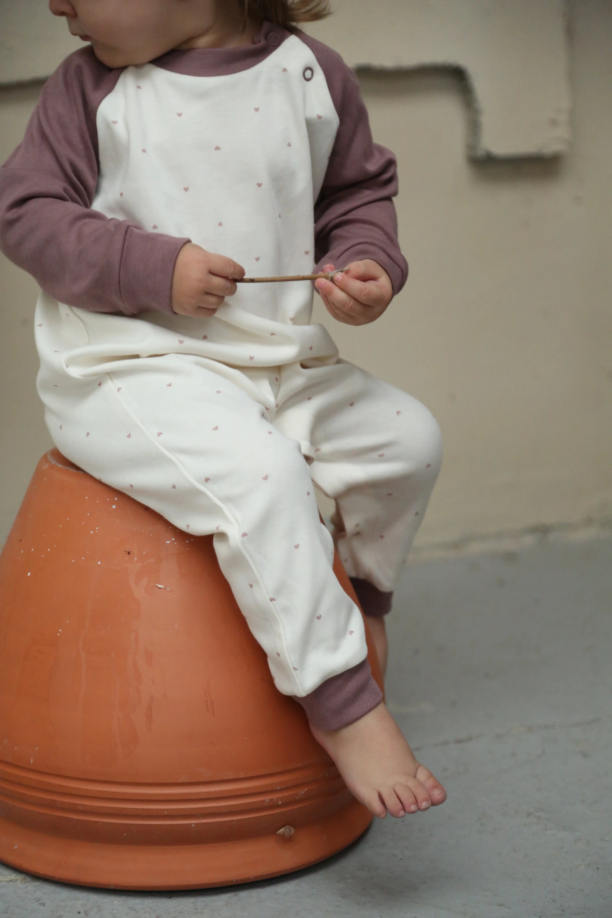Grenouillère Bébé İmprimée en Coton