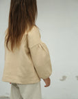 Gilet Bébé en Tissu Gaufré à Boutons