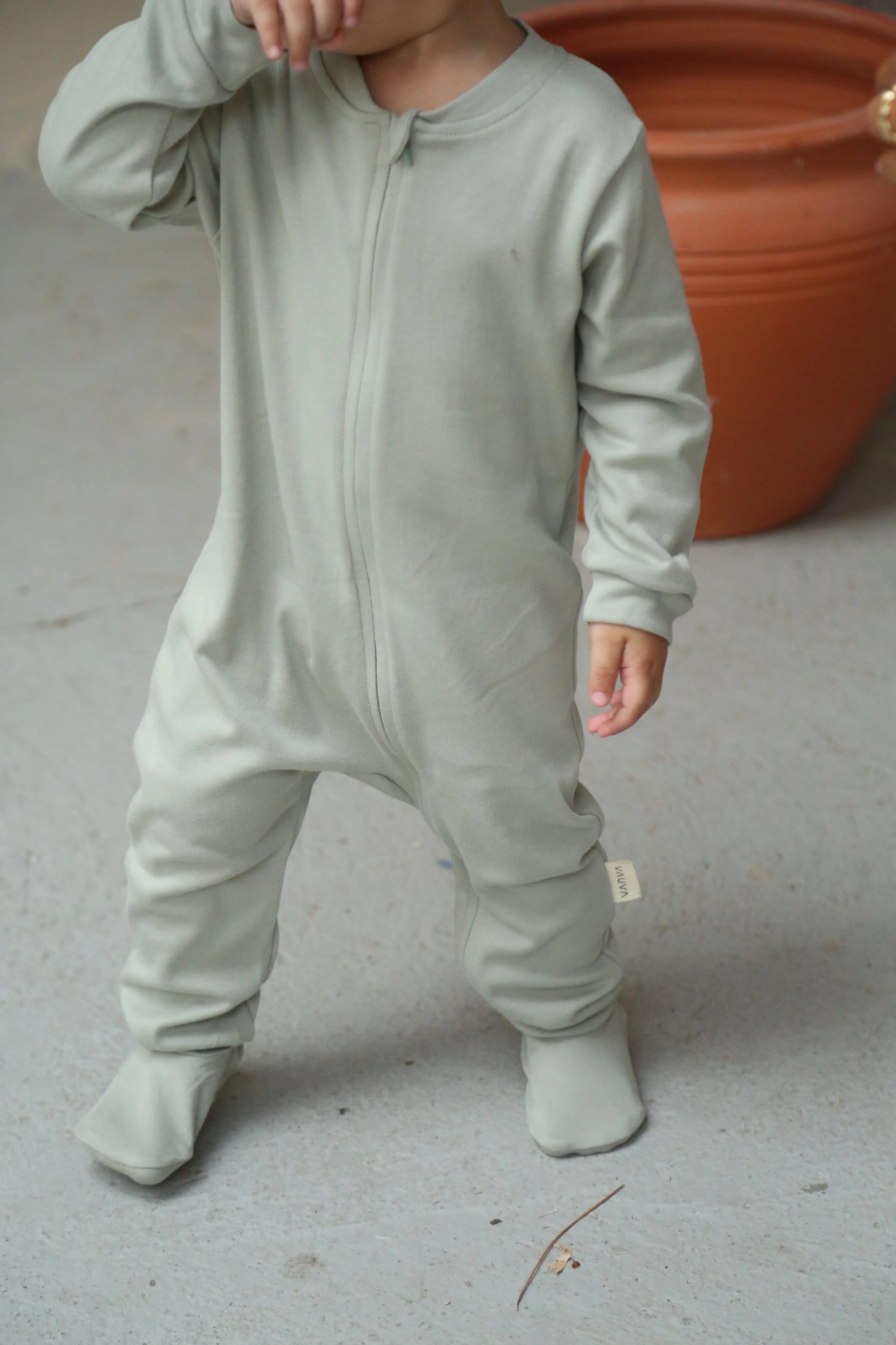 Grenouillère Bébé Zippée en Coton