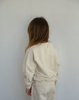 Sweat Fille en Coton avec Broderie