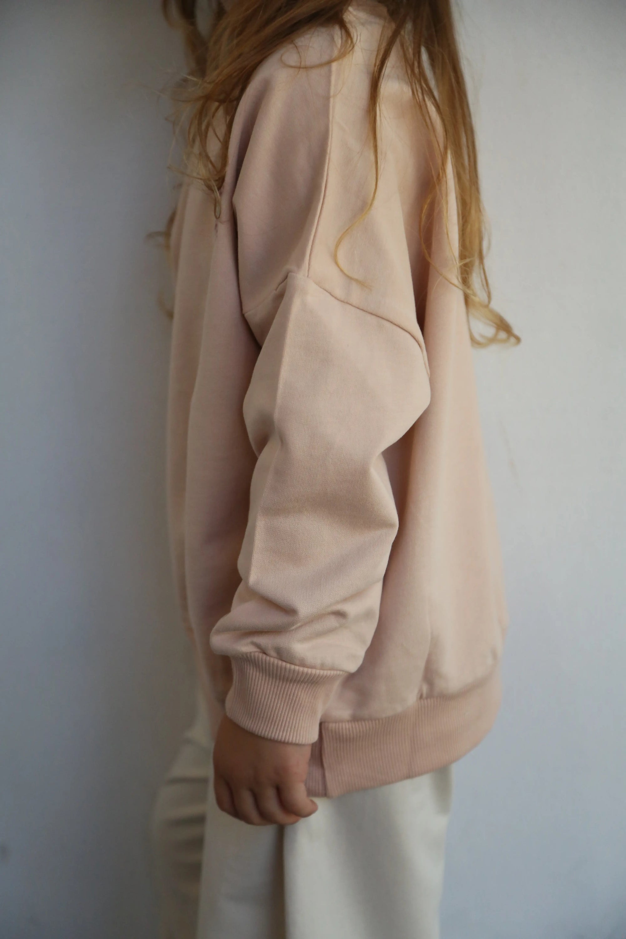Sweat Fille en Coton avec Broderie