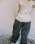 Pantalon Garçon en Gabardine