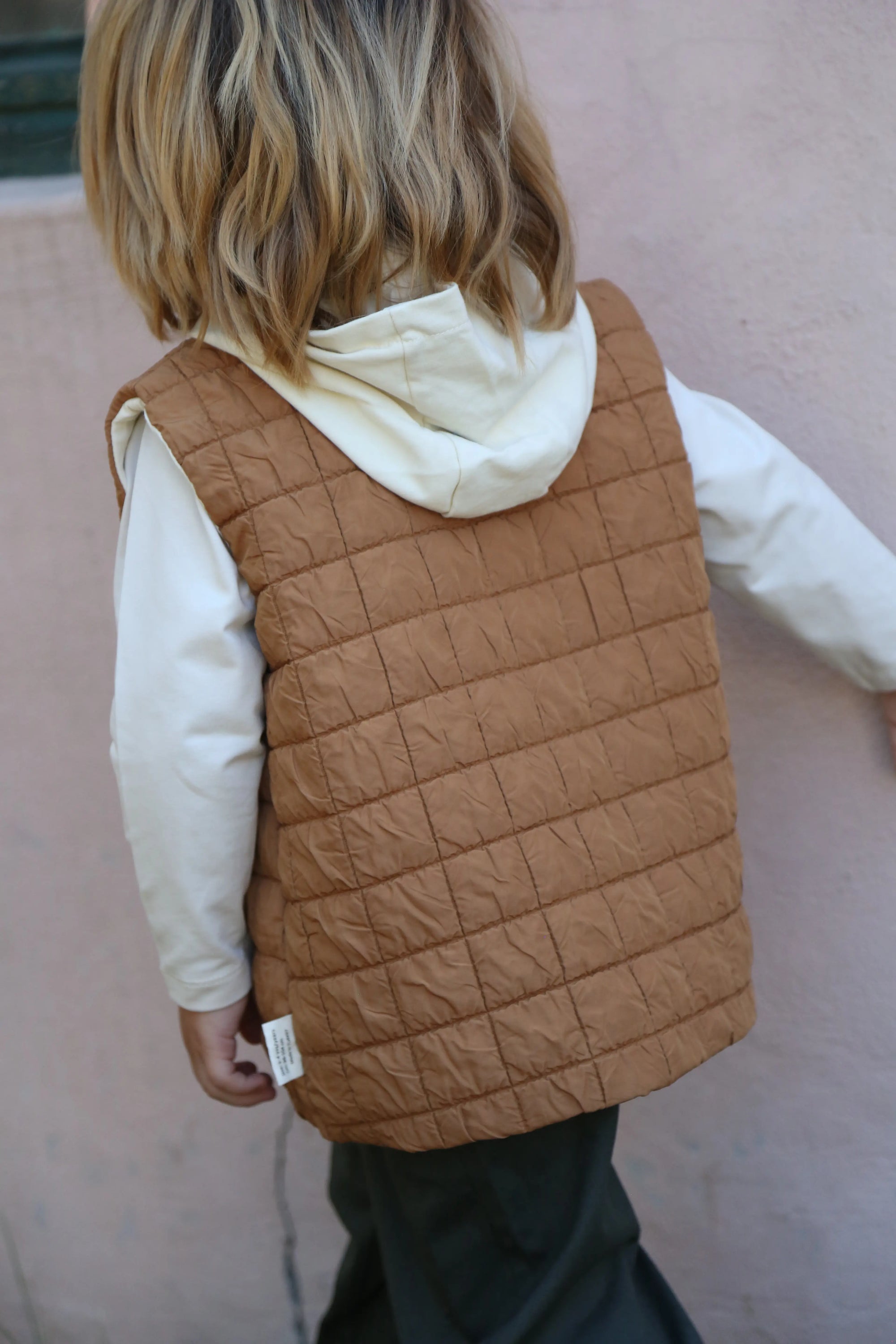 Gilet Matelassé sans Manches à Boutons pour Bébé et Garçon