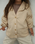 Gilet Bébé en Tissu Gaufré à Boutons