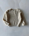 PULL BÉBÉ EN TRICOT LAINE & LYCRA – COL ROND