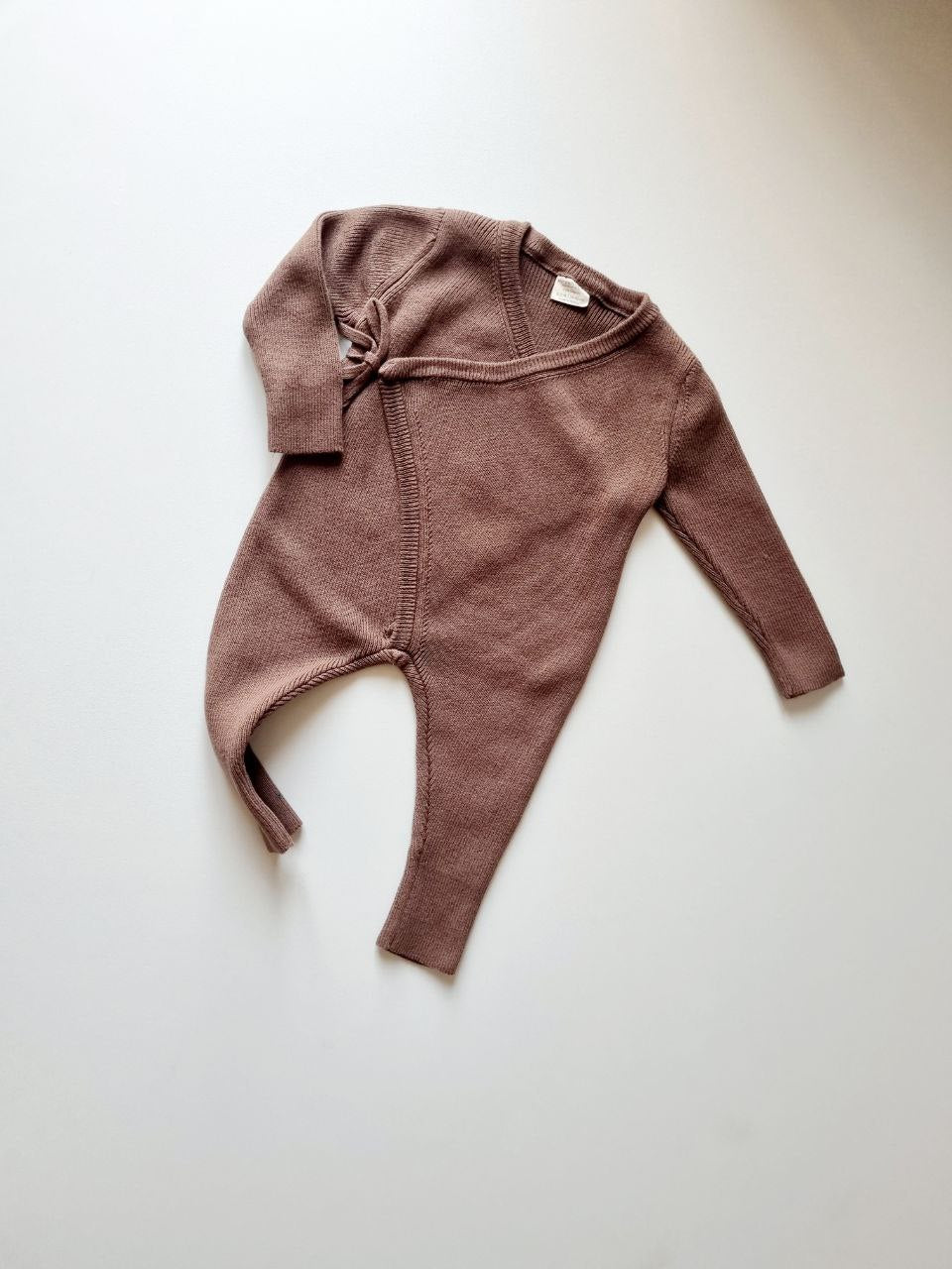 Combinaison Bébé Cache-Cœur En Maille