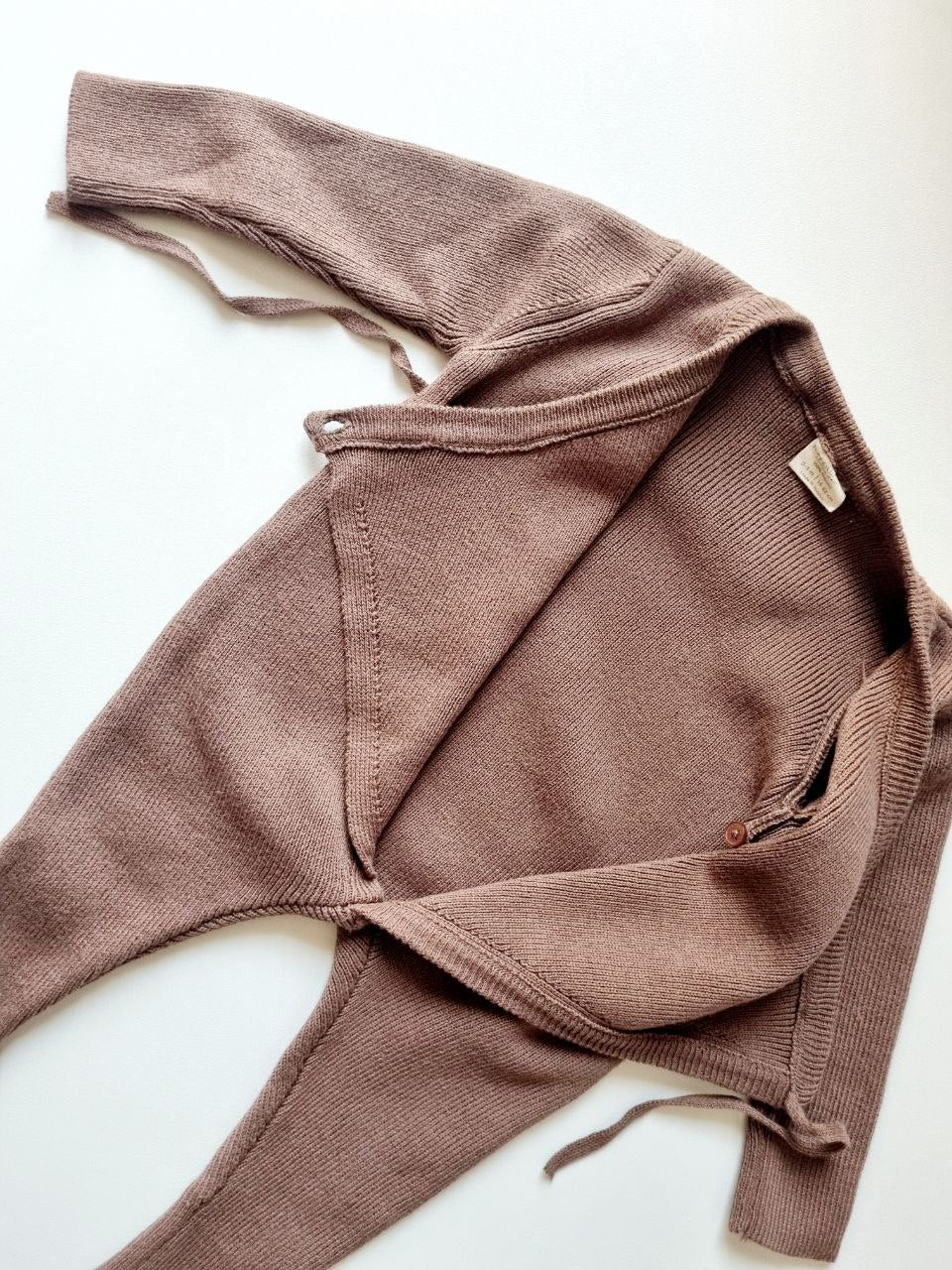 Combinaison Bébé Cache-Cœur En Maille